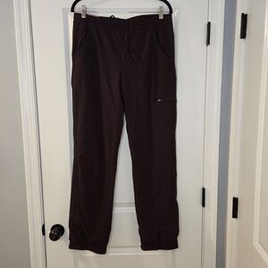 Eddie Bauer Purple Fleece Lined Pants With Side Pocket Size 8 NWT